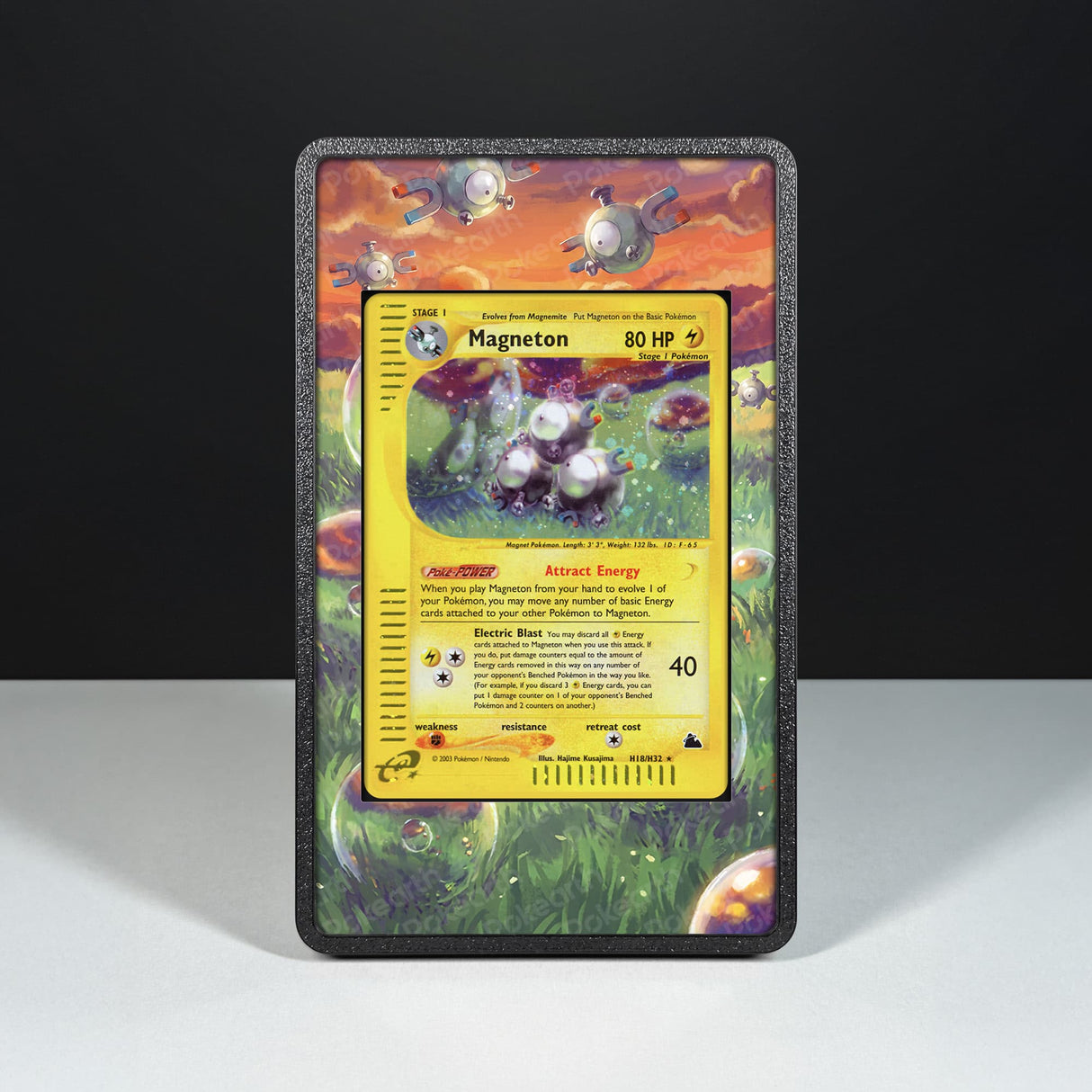 Magneton H18/H32 - Custodia con Artwork Esteso per Carte Pokémon - Display Case Extended Artwork Pokearth