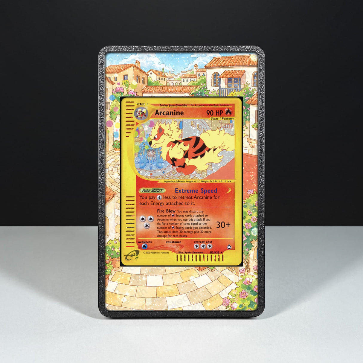 Arcanine H2/H32 - Custodia con Artwork Esteso per Carte Pokémon - Display Case Extended Artwork Pokearth