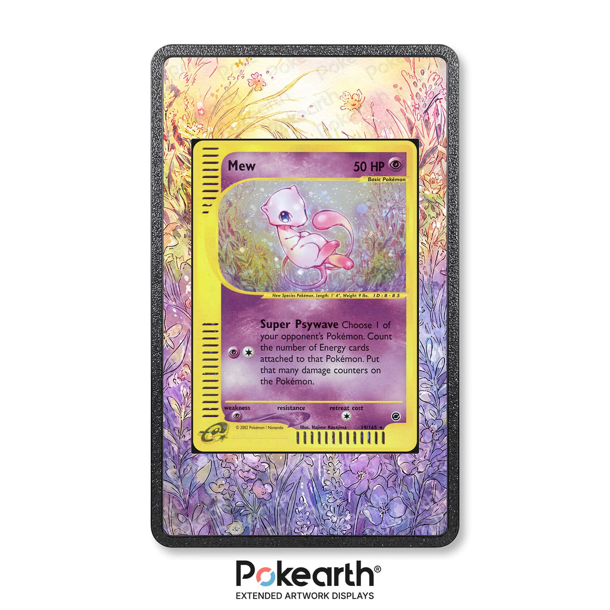 Mew 19/165 - Custodia con Artwork Esteso per Carte Pokémon - Display Case Extended Artwork Pokearth