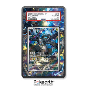 N's Zekrom 210/193 - Graded Card Extended Artwork Display Case - Display Case Extended Artwork Pokearth