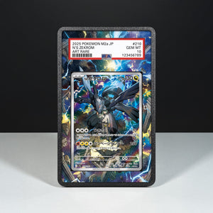 N's Zekrom 210/193 - Graded Card Extended Artwork Display Case - Display Case Extended Artwork Pokearth