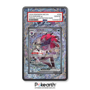 N's Zoroark ex 286/217 - Graded Card Extended Artwork Display Case - Display Case Extended Artwork Pokearth