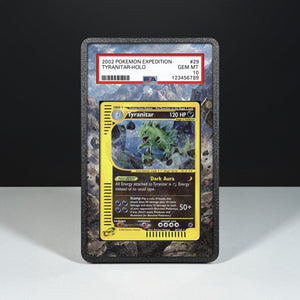 Tyranitar 29/165 - Graded Card Extended Artwork Display Case - Display Case Extended Artwork Pokearth