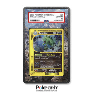 Tyranitar 29/165 - Graded Card Extended Artwork Display Case - Display Case Extended Artwork Pokearth