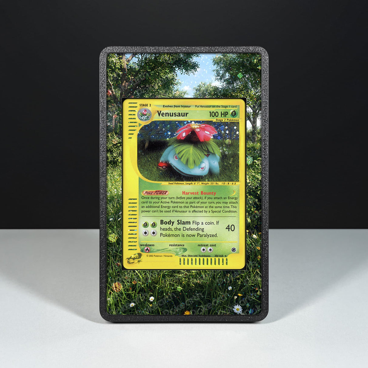 Venusaur 30/165 - Custodia con Artwork Esteso per Carte Pokémon - Display Case Extended Artwork Pokearth