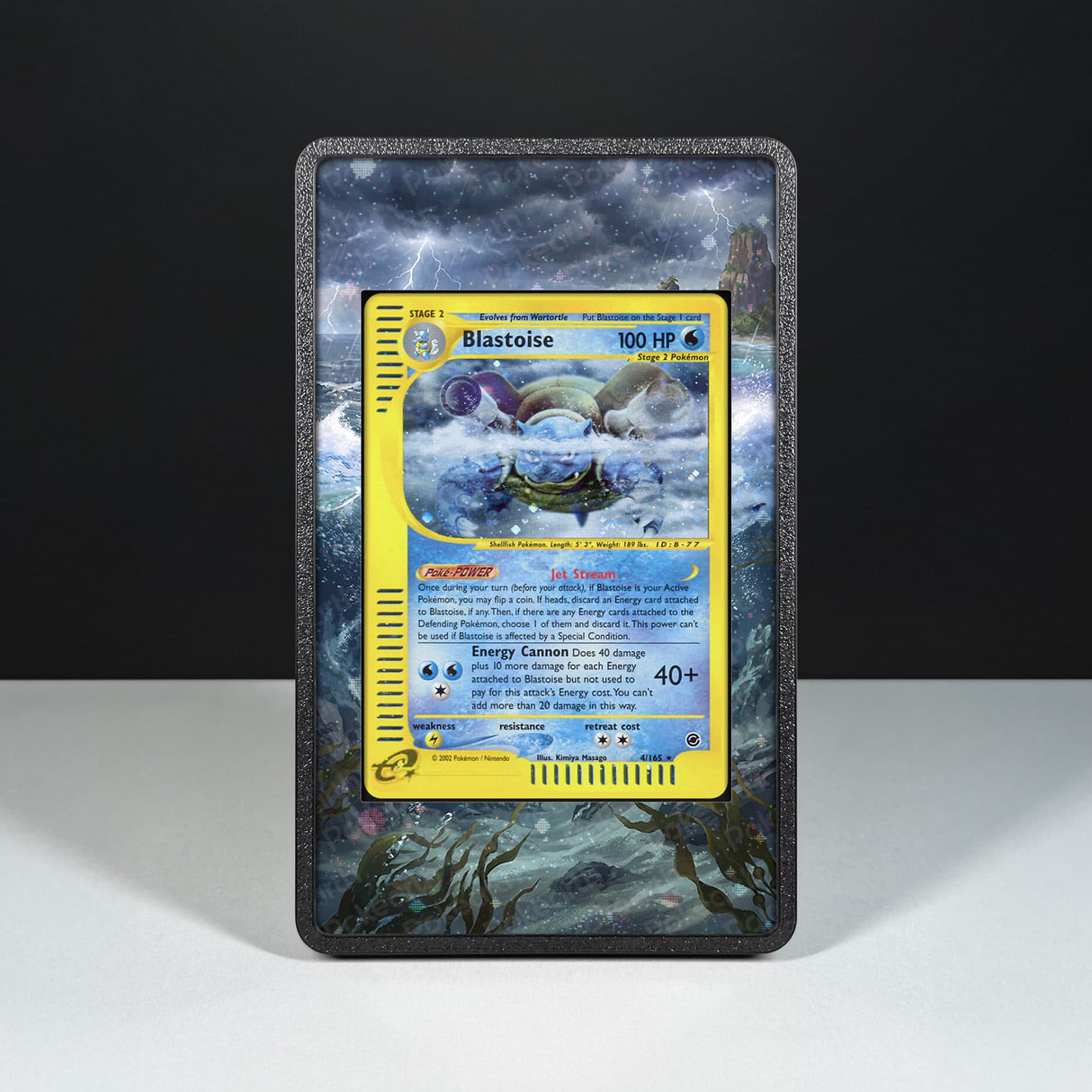 Blastoise 4/165 - Custodia con Artwork Esteso per Carte Pokémon - Display Case Extended Artwork Pokearth