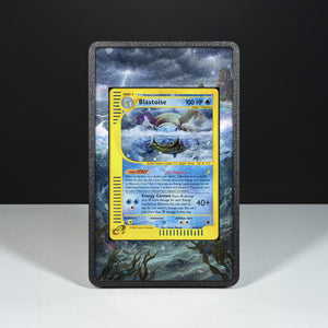 Blastoise 4/165 - Custodia con Artwork Esteso per Carte Pokémon - Display Case Extended Artwork Pokearth