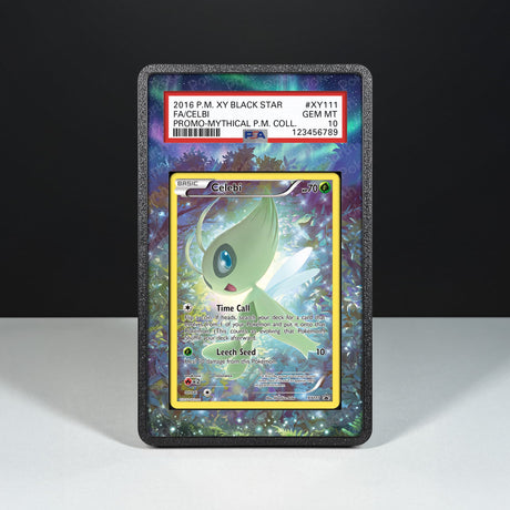 Celebi XY111 - Graded Card Extended Artwork Display Case - Display Case Extended Artwork Pokearth